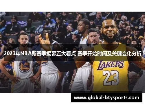2023年NBA新赛季揭幕五大看点 赛季开始时间及关键变化分析